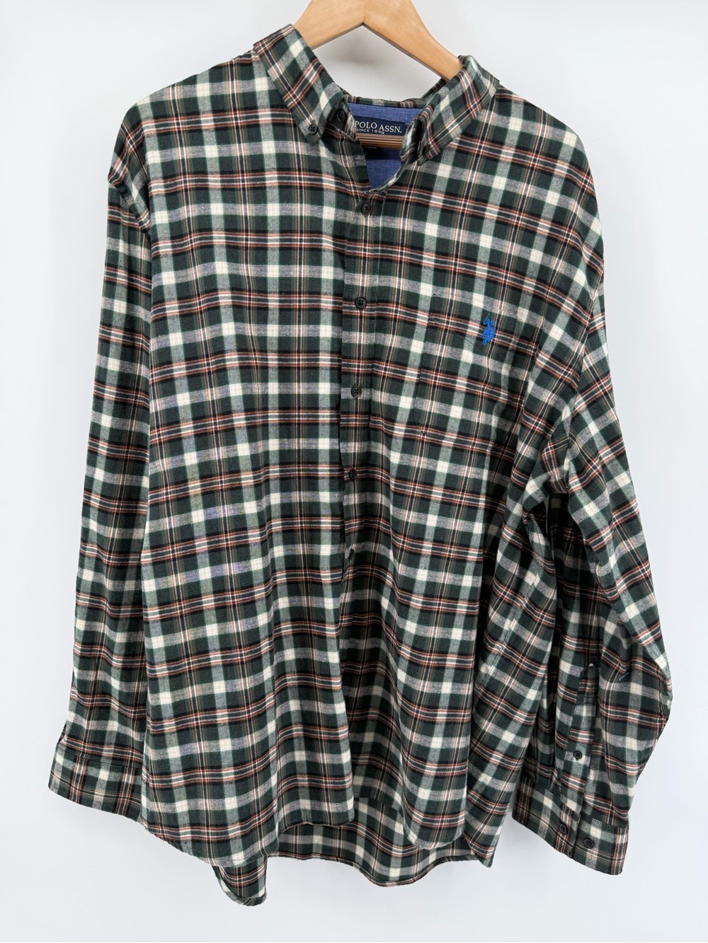 U.S. Polo Assn. Green Plaid Button-Down Shirt